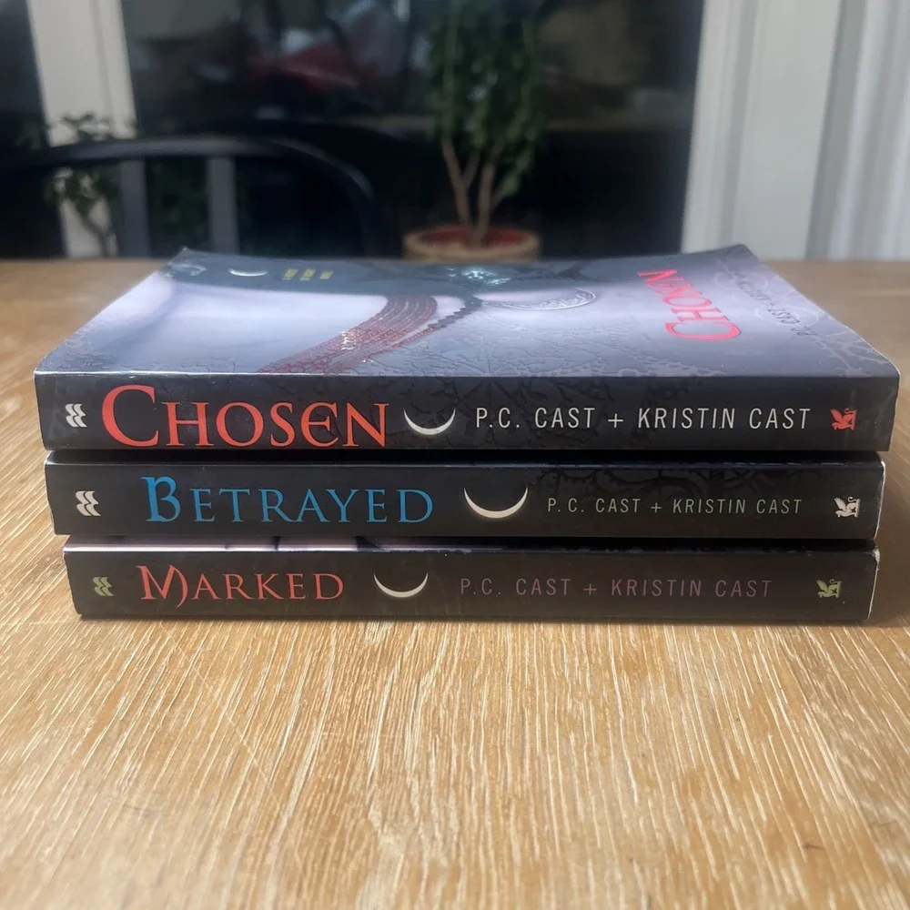 House Of Night Book‎ Series By Kristin Cast Books 1-3 Marked Betrayed Chosen